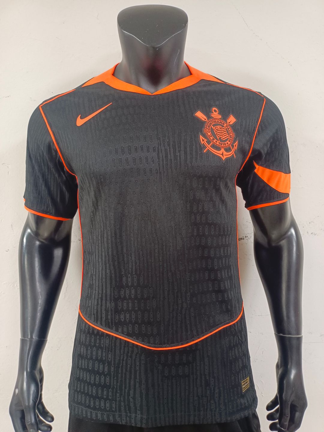 Corinthians 2025/26 Third Shirt (Black / Orange) 