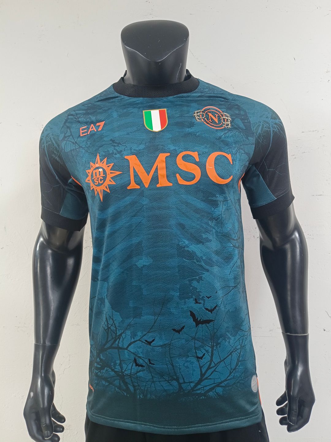 Napoli 2025/26 Halloween Shirt (Blue / Black / Orange)