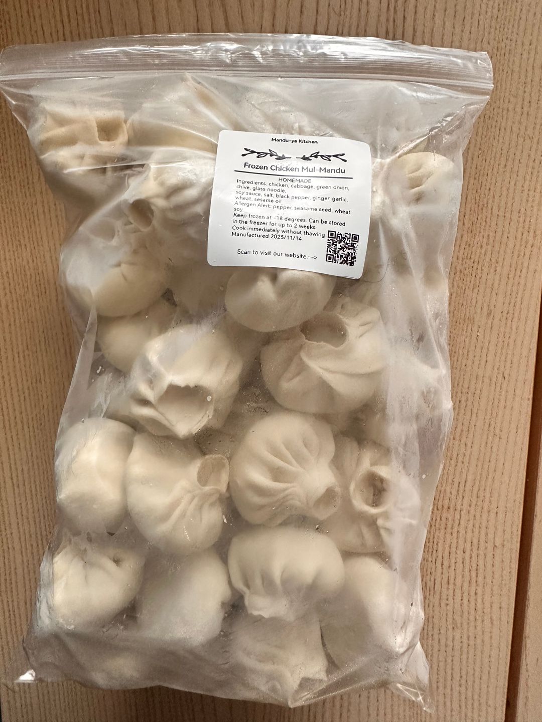 Frozen Mul-Mandu(chicken/veg) order 2 days ahead