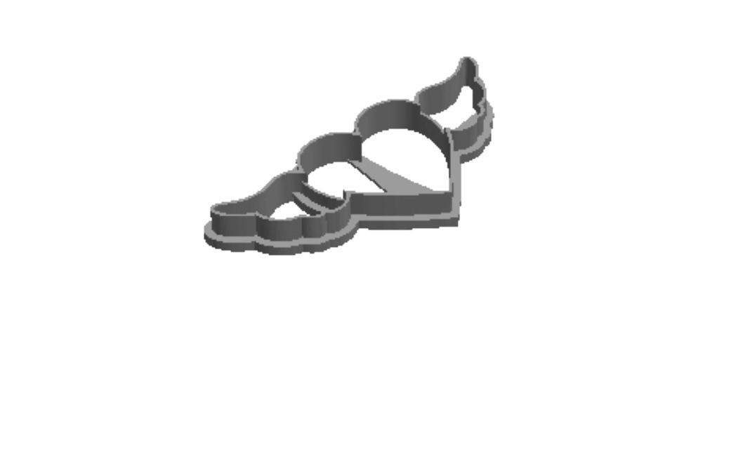 Valentine fly love hart A Cookie Cutter             