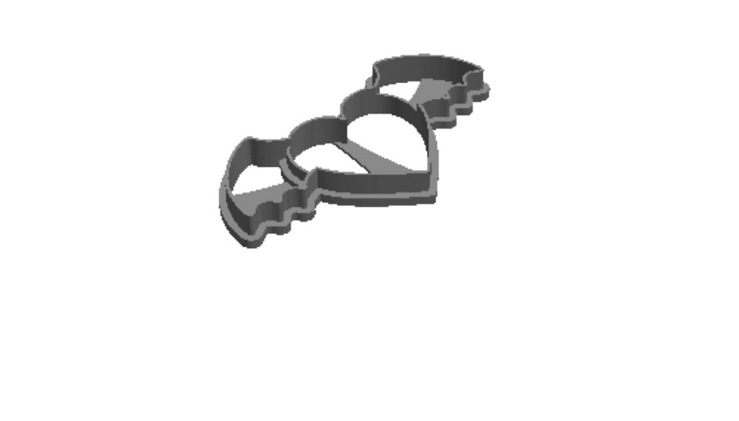 Valentine Love devil A Cookie Cutter      