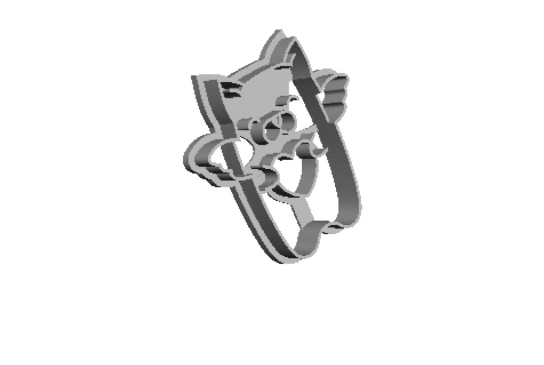 Valentine Love Cat A Cookie Cutter       