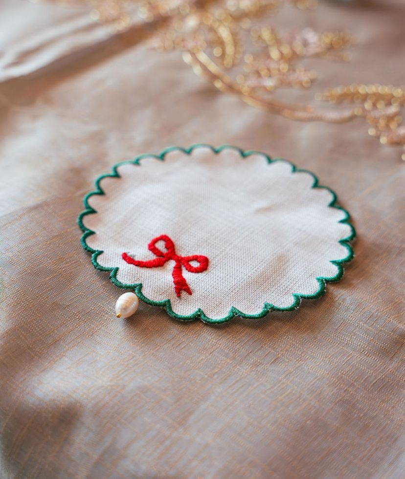 Set posavasos lazo rojo II