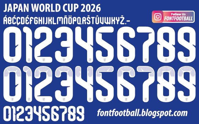 Font Vector Japan World Cup 2026 kit
