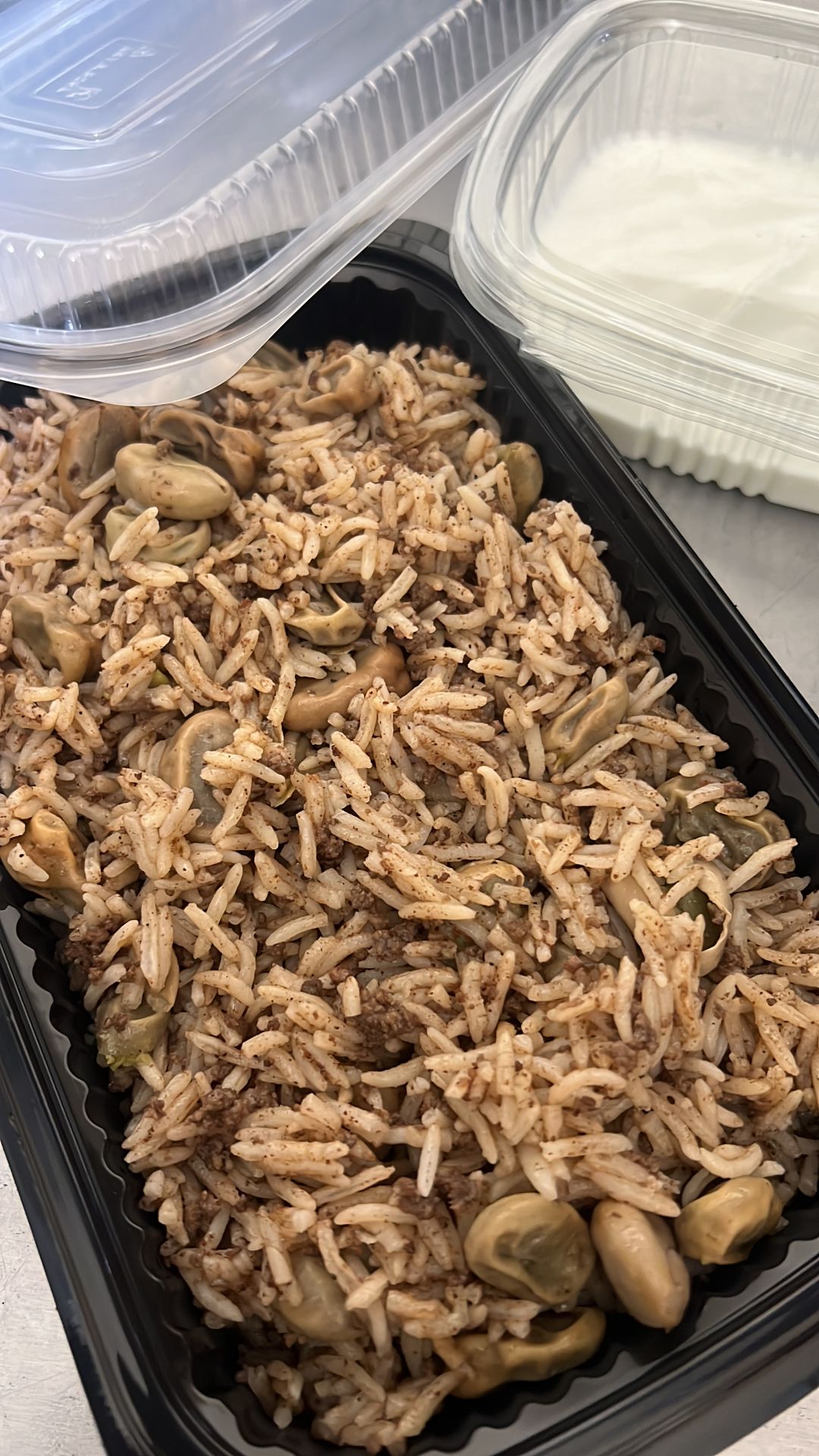 رز بفول باللحمة 