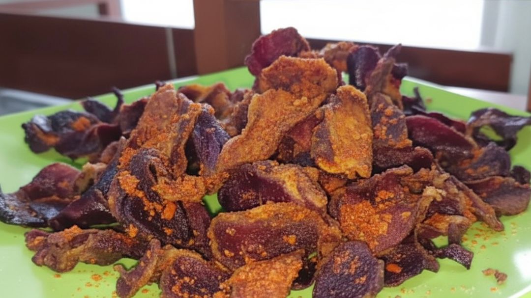 Keripik ubi rasa balado