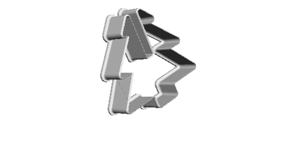 tree top coffee cup Cookie Cutter   