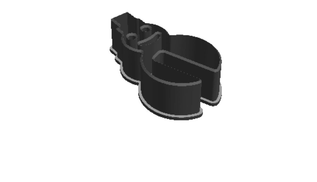 Snowman 2 coffee cup Cookie Cutter   