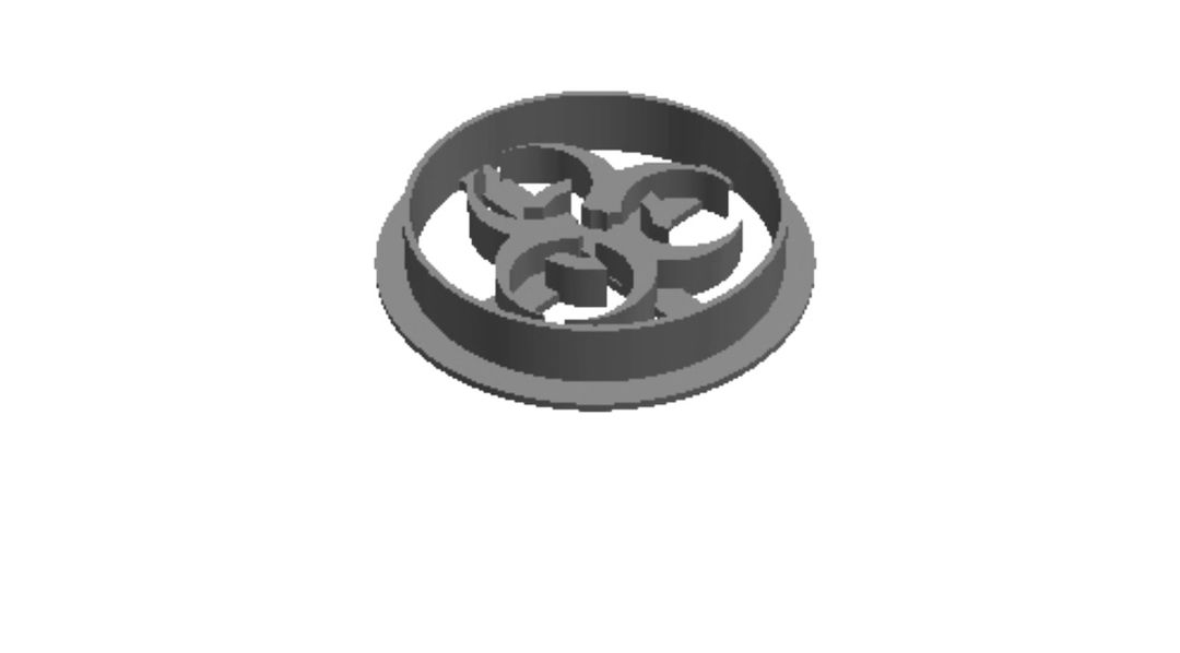 Nuclear biohazard Cookie Cutter             