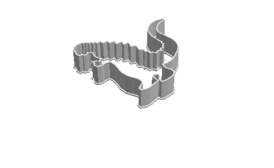 Godzilla outline Cookie Cutter               