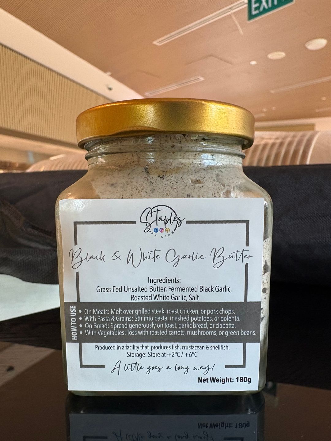 Black and White Garlic Butter 