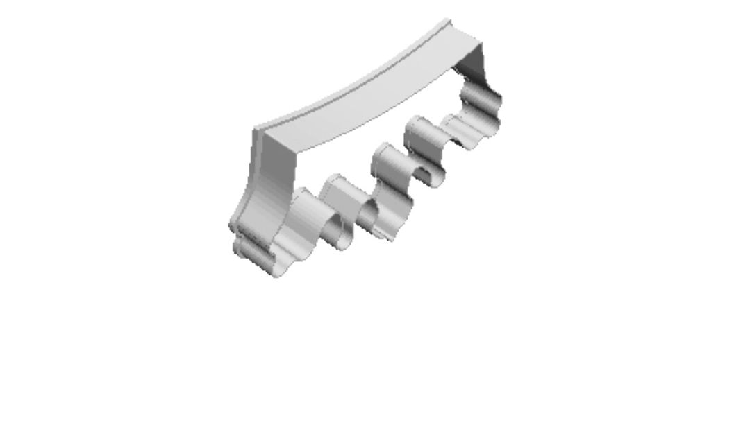 Princess Tiara outline Cookie Cutter    