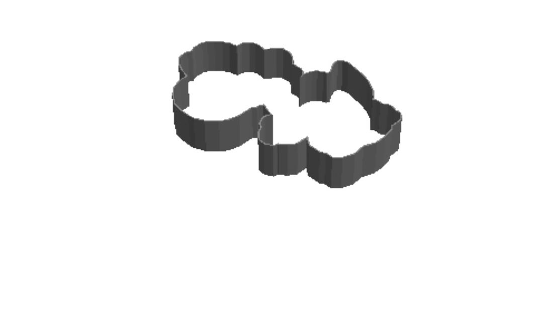 Yoshi 1 outline Cookie Cutter    