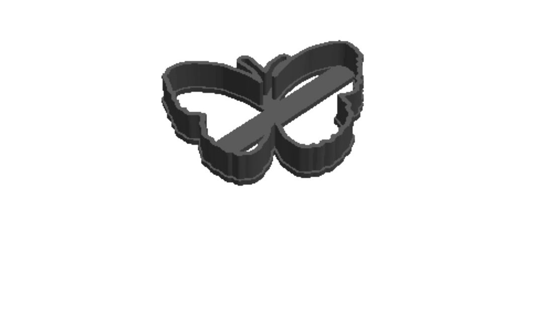 Springtime Butterfly outline Cookie Cutter         