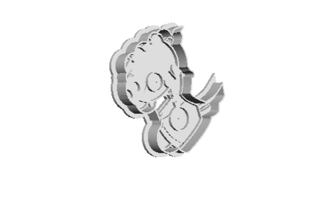 Gir on Piggy detail Cookie Cutter  