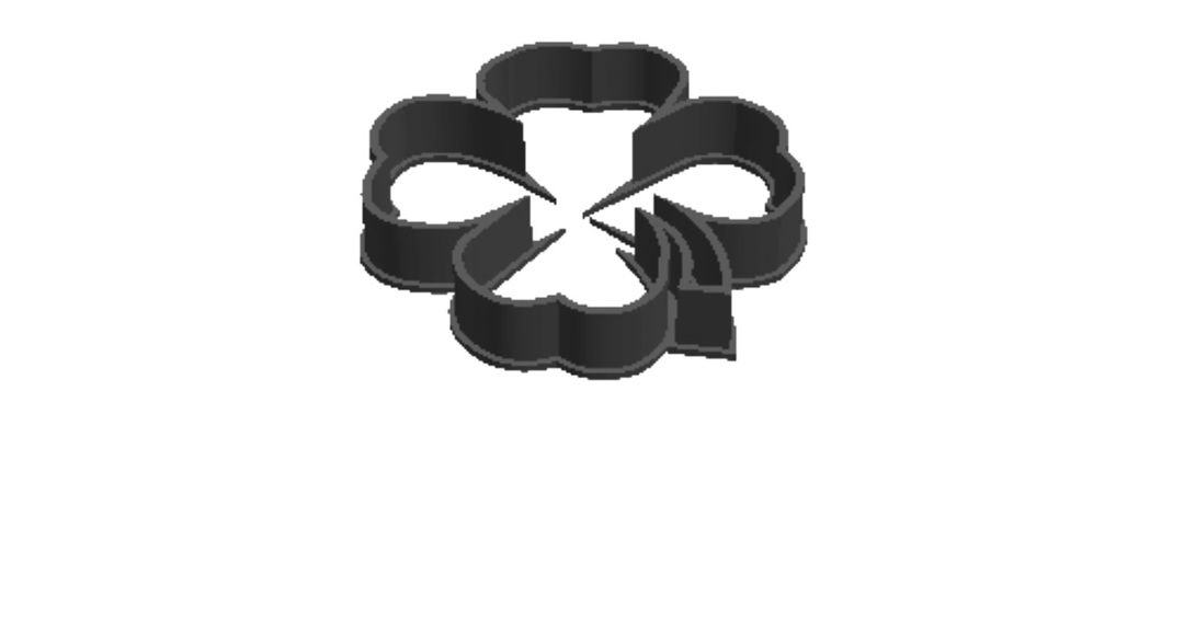 Four leaf A outline Cookie Cutter                    