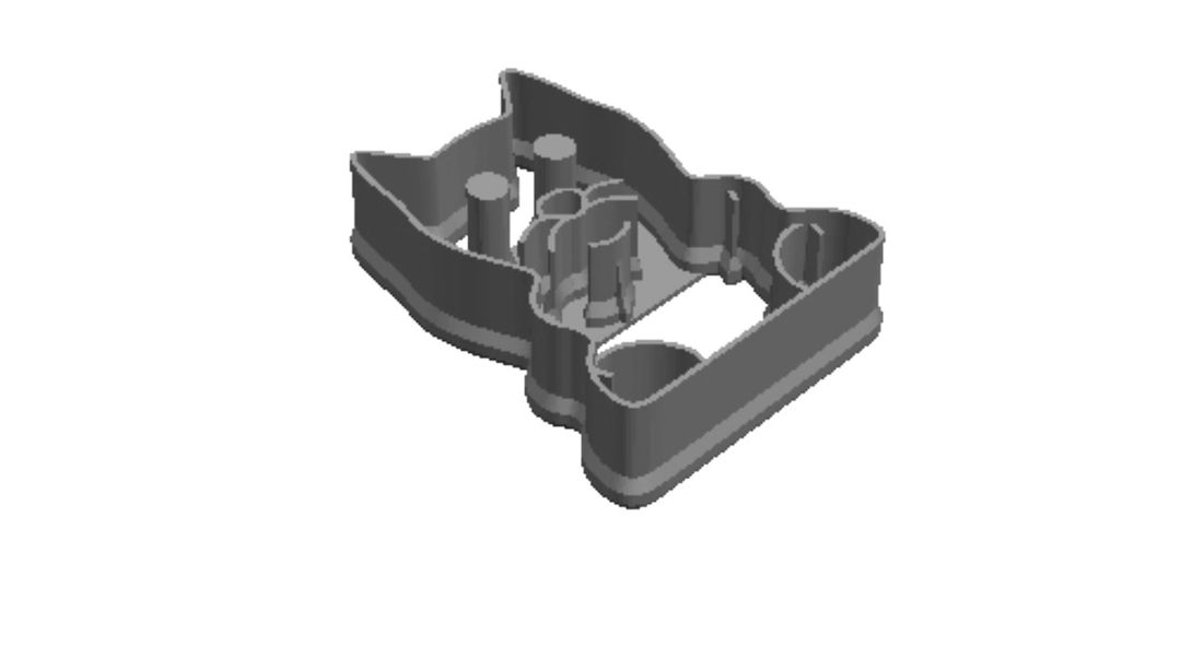 Cat A outline Cookie Cutter       