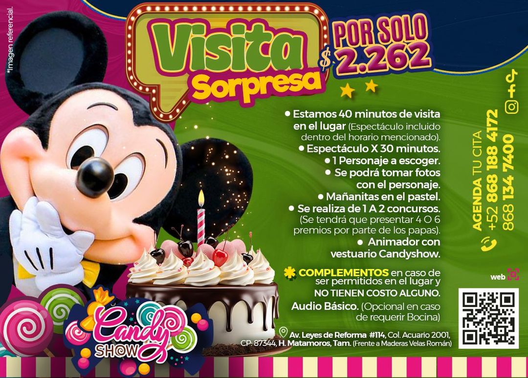 PAQUETE DE VISITA SORPRESA: