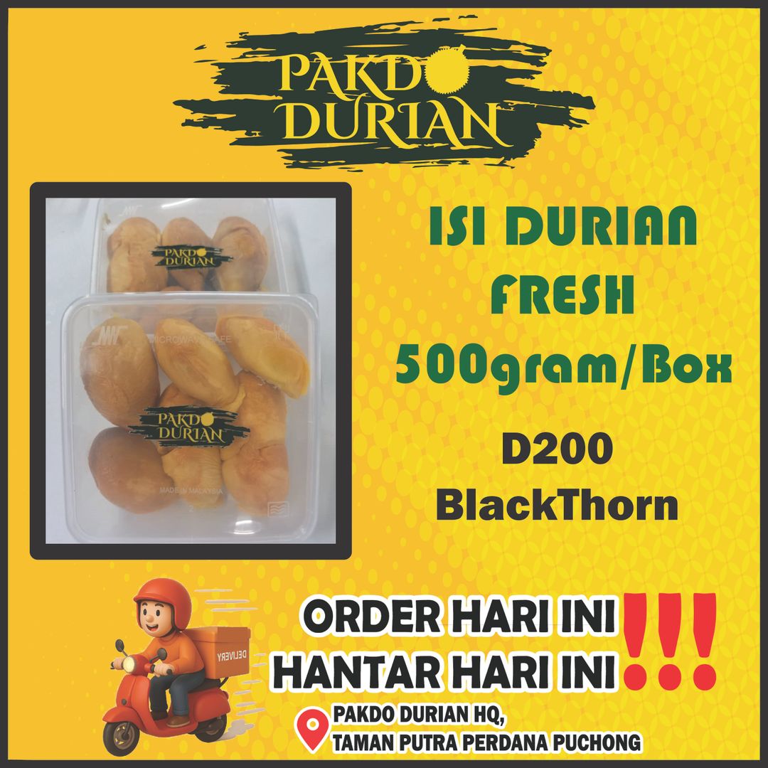 Isi Durian Fresh BlackThorn 500g/Box