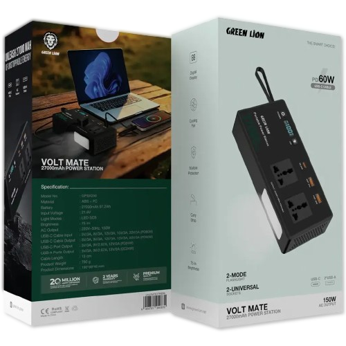 Green Lion Volt Mate 27000mAh Power Station