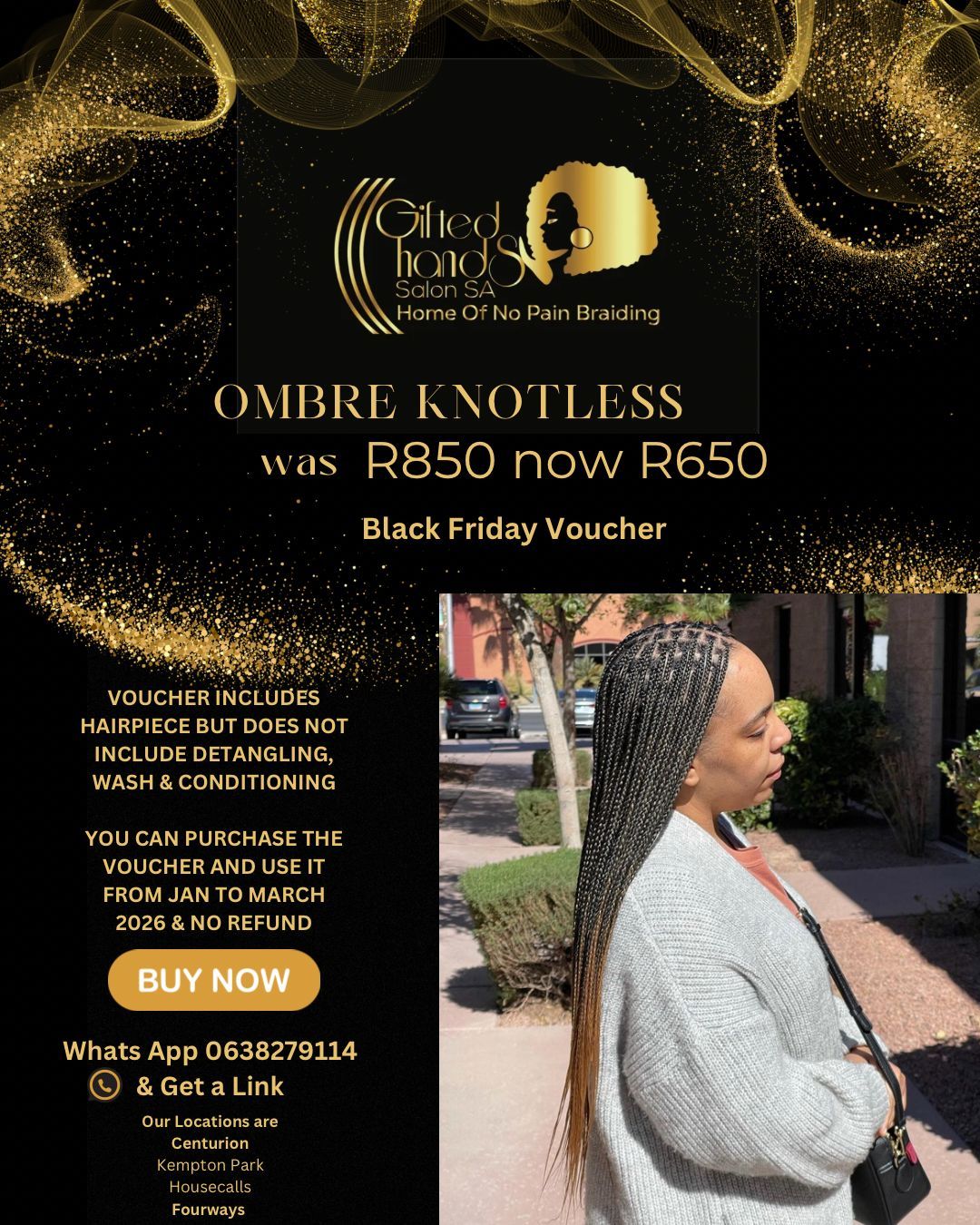 Ombre Knotless - Black Friday Voucher