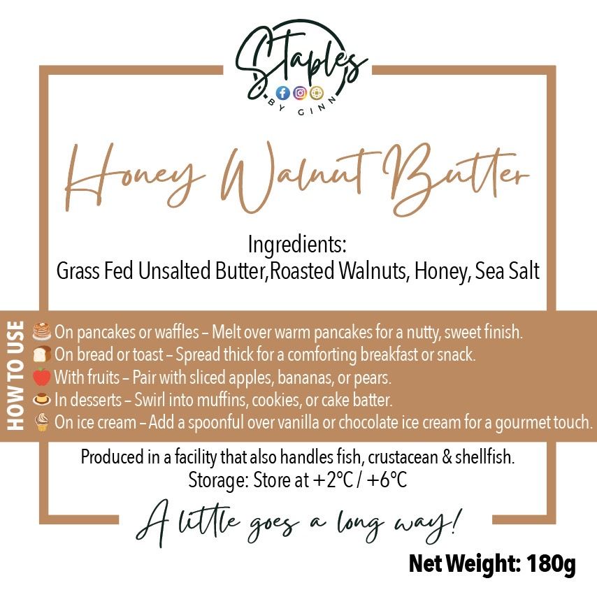 Honey Walnut Butter