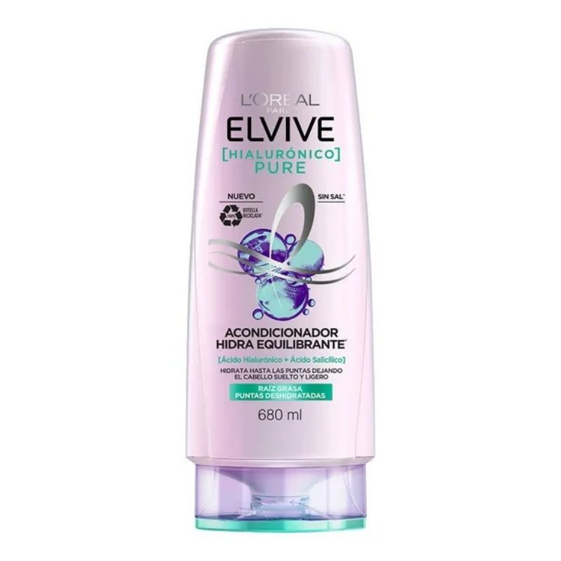 Acondicionador L'Oréal ELVIVE 680 ml PURE