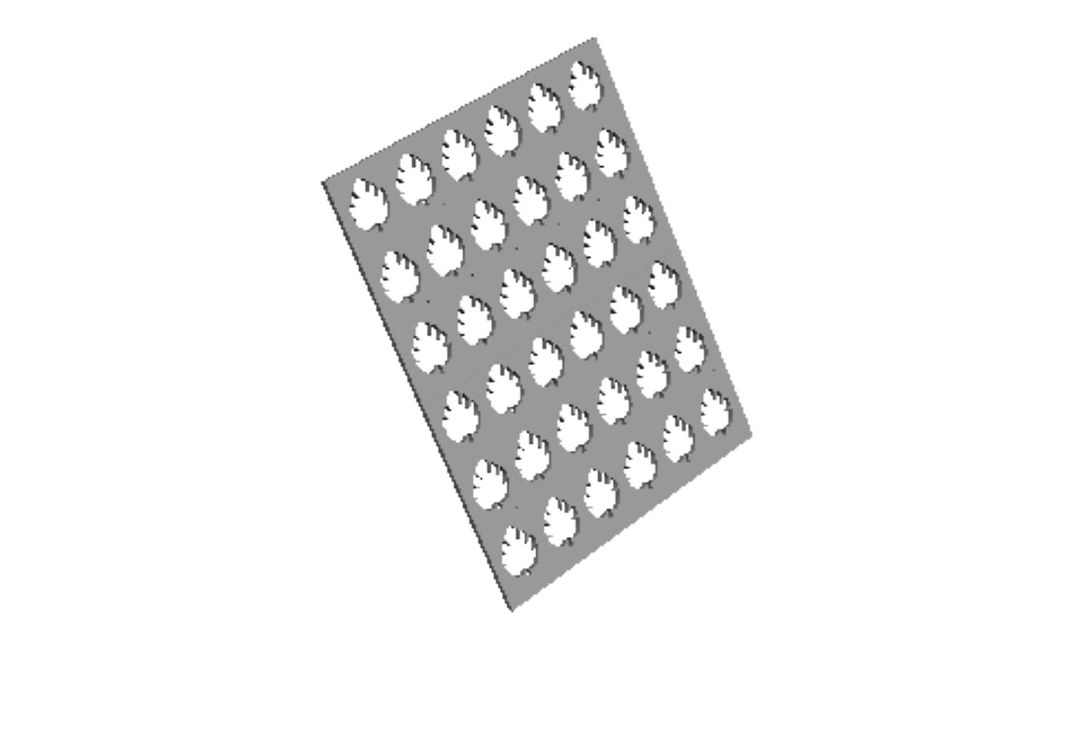 Leaf Sprinkle Stencil Cookie Cutter      