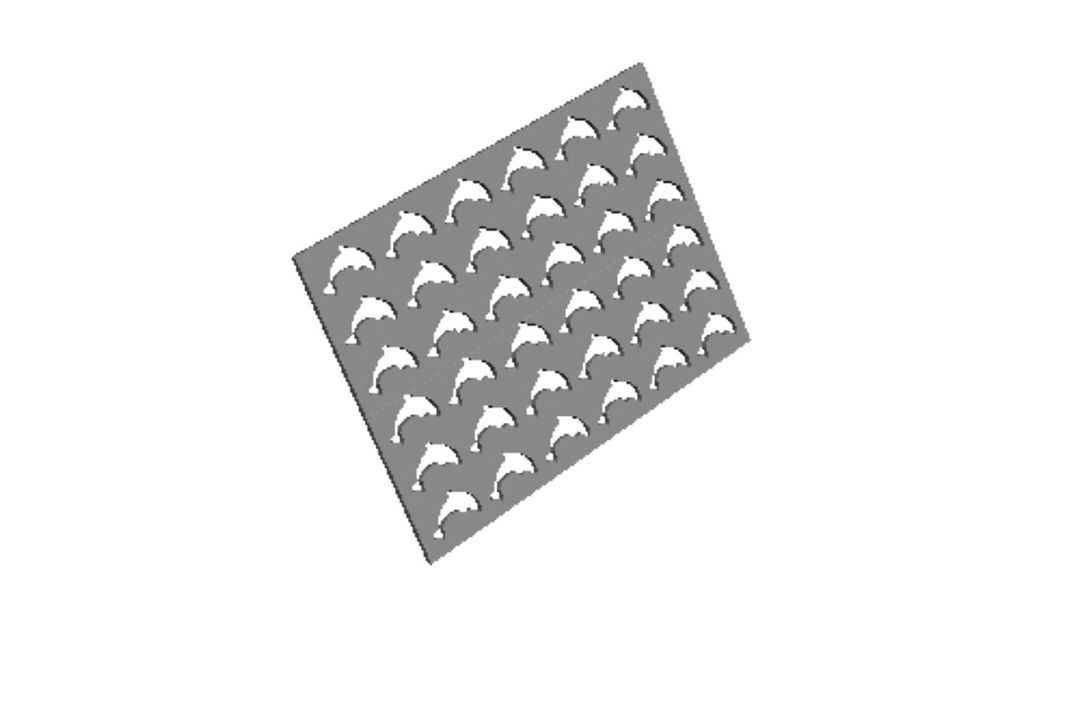 Dolphin Sprinkle Stencil Cookie Cutter 