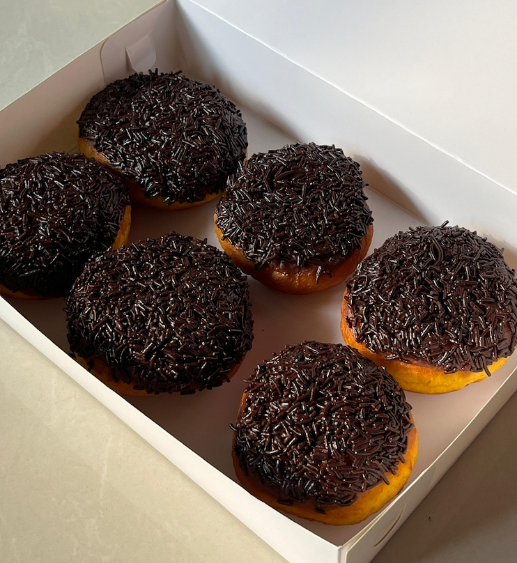 Chocolate Sprinkles Pumpkin Donut
