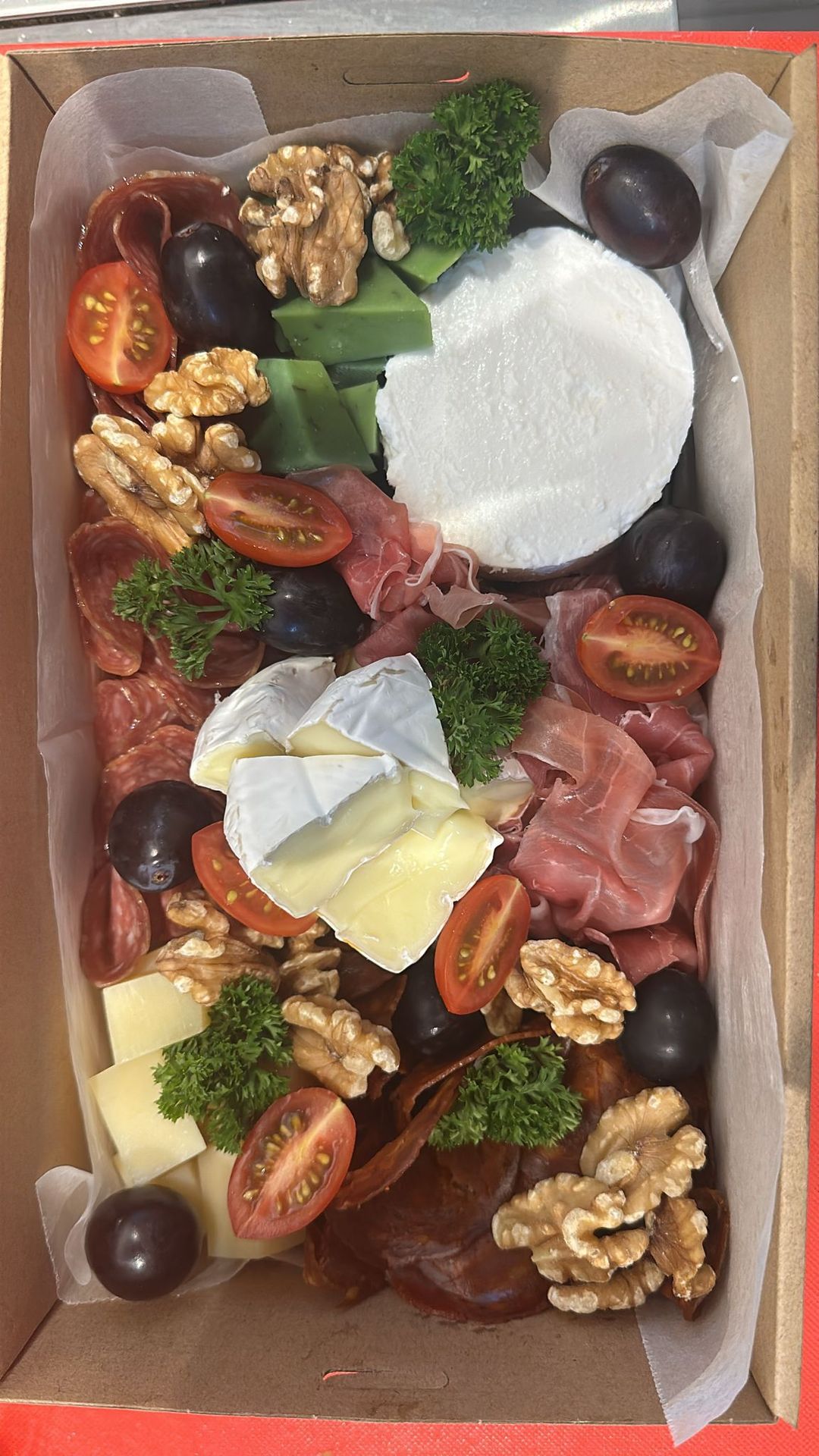 Air dried meat and cheese platter 