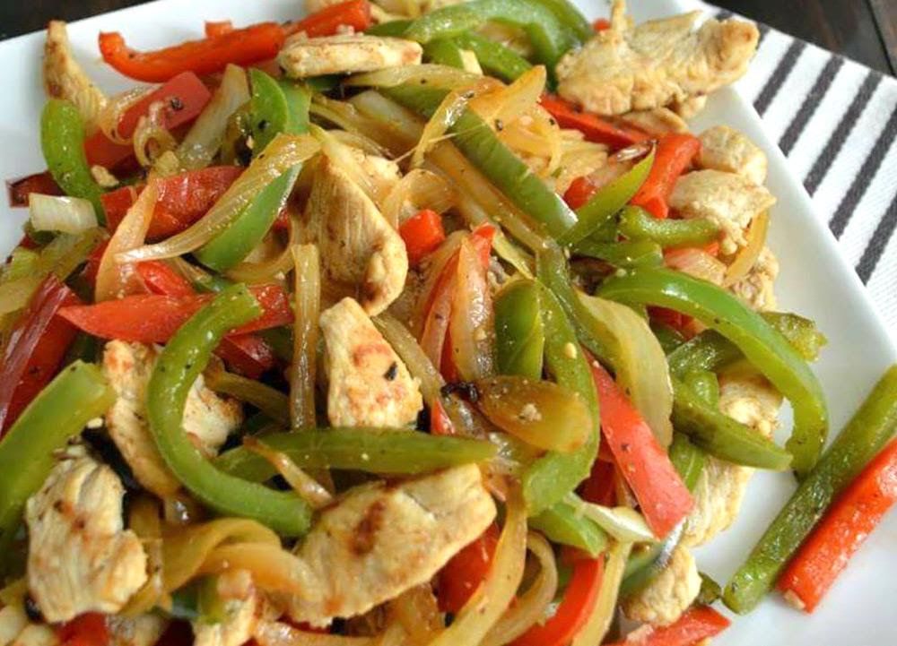Fajitas de pollo (con olores)