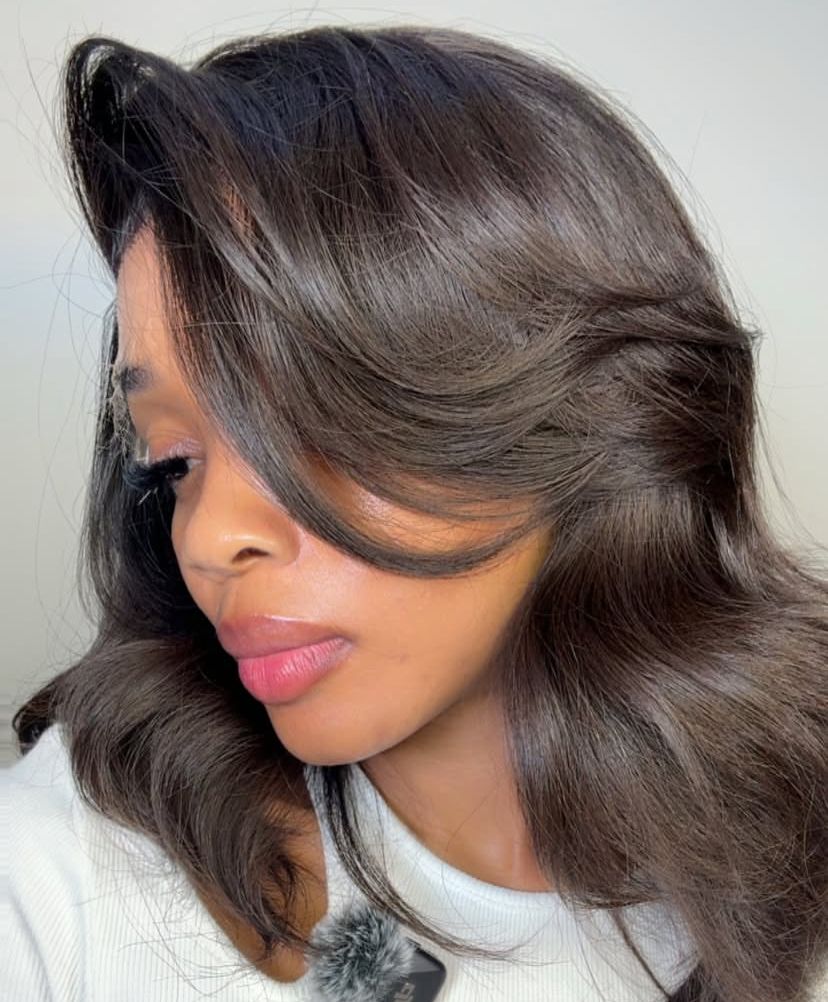 16” black wavy blend