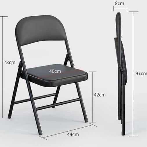 Chaise en cuir pliable