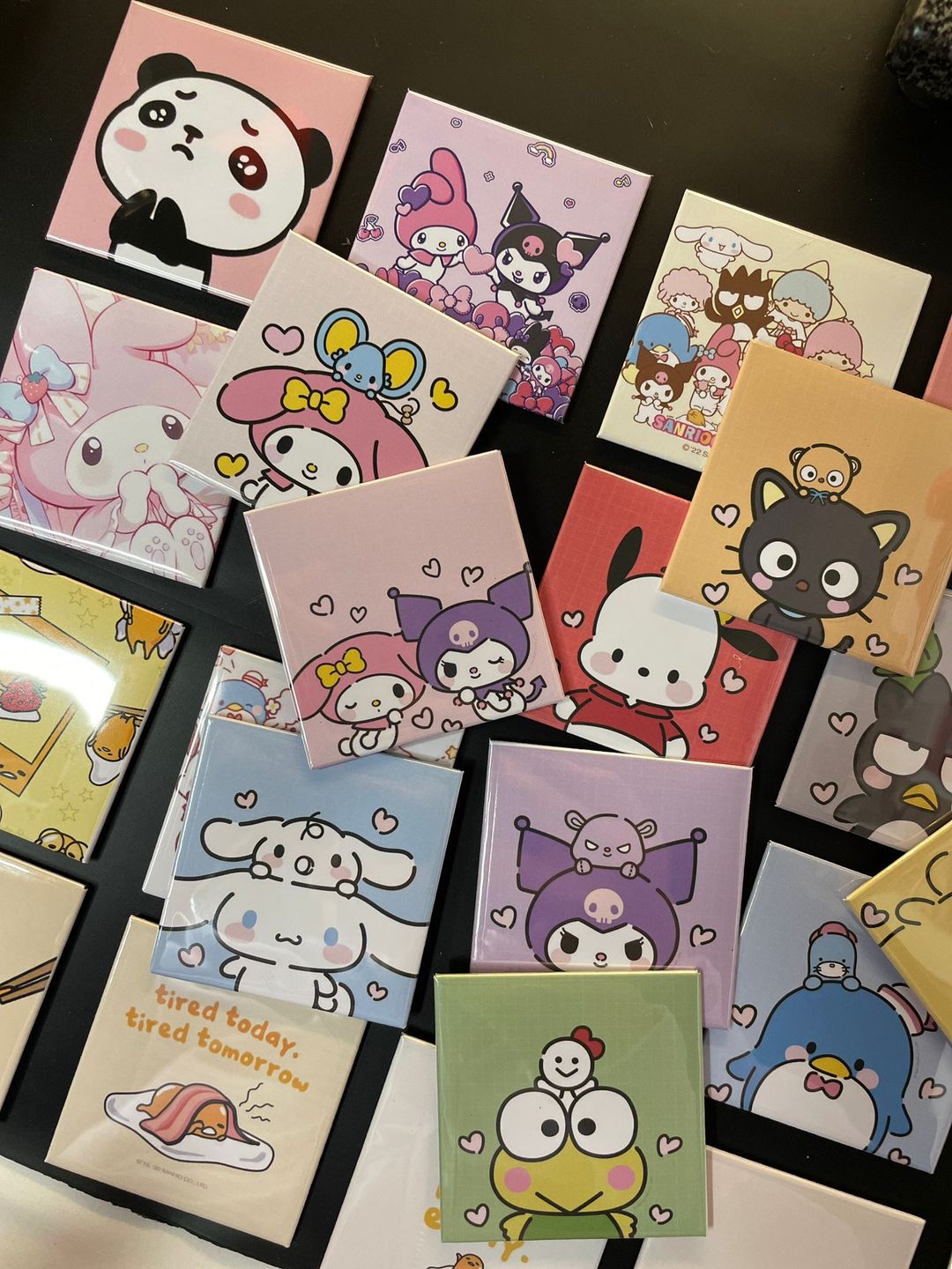 9 pcs 50x50mm Photo Magnets