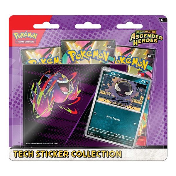 Mega Evolution Ascended Heroes Tech Sticker Collection - Ghastly 