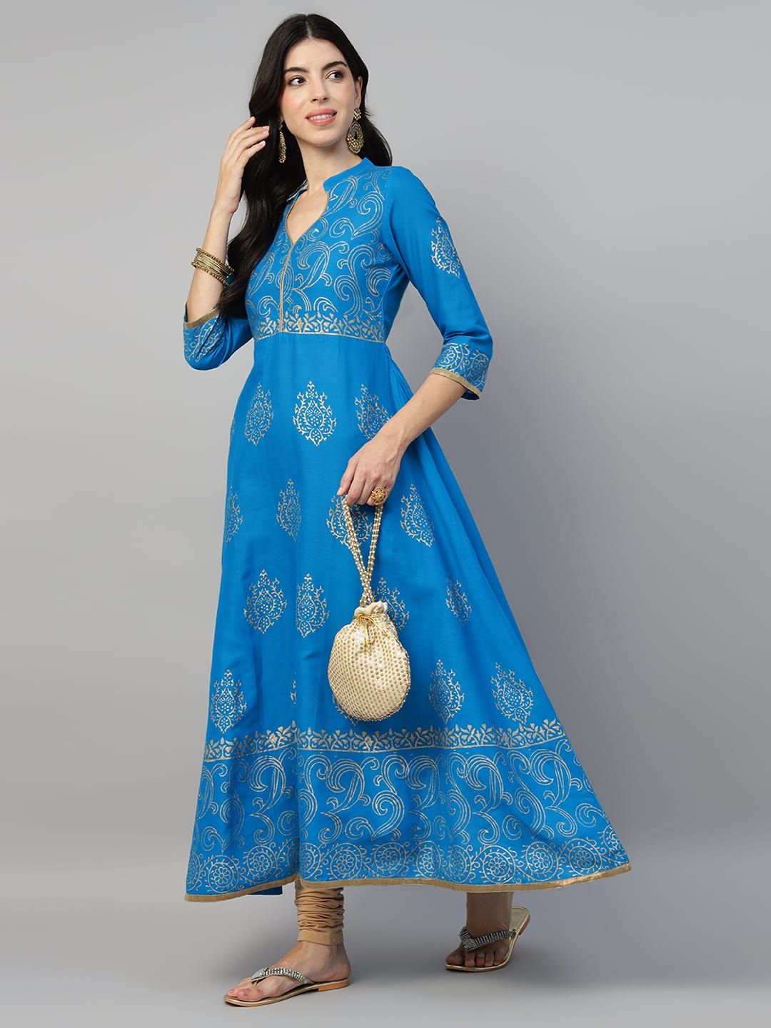 KAMS COTTON ANARKALI 