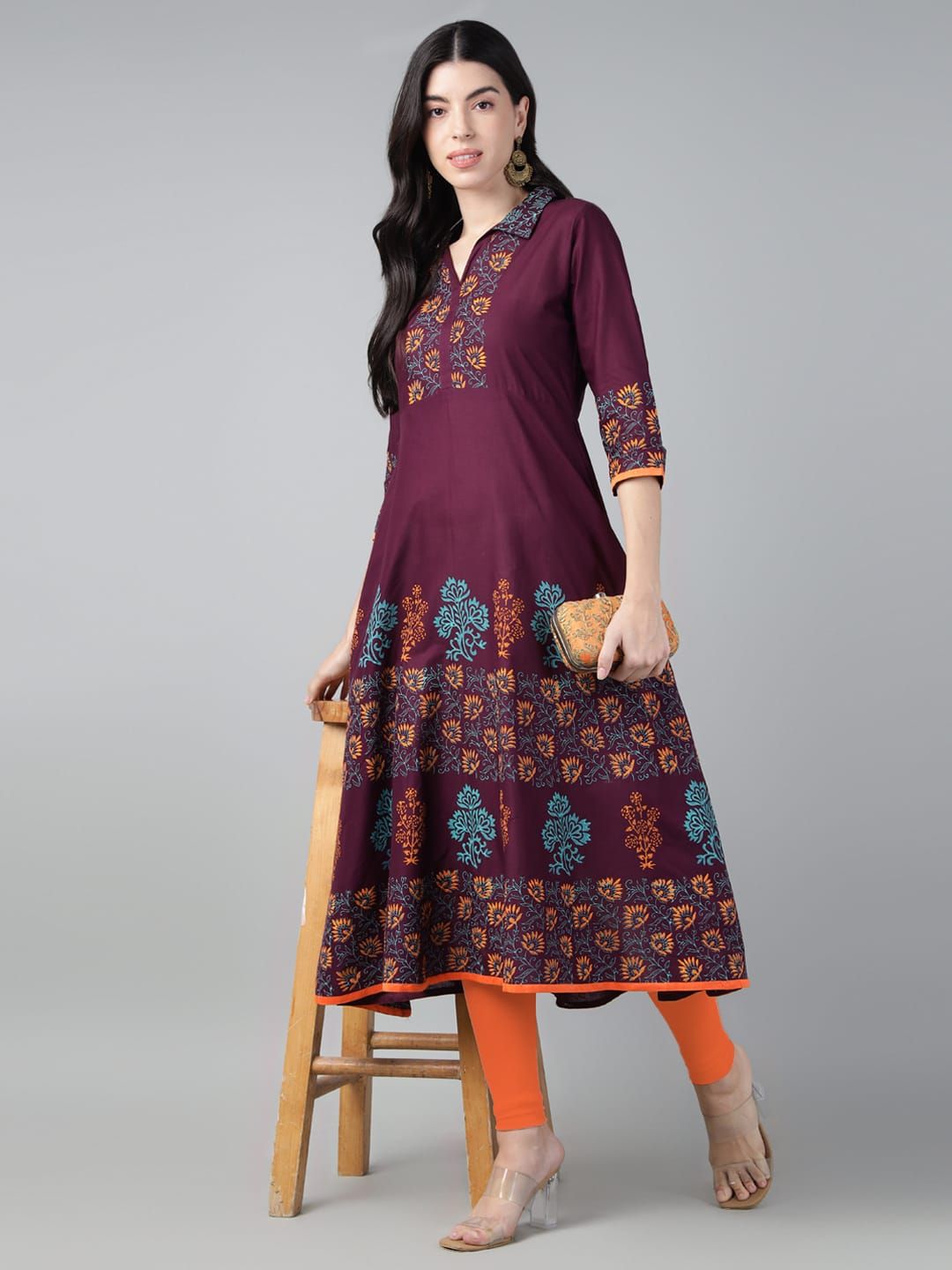 KAMS COTTON ANARKALI