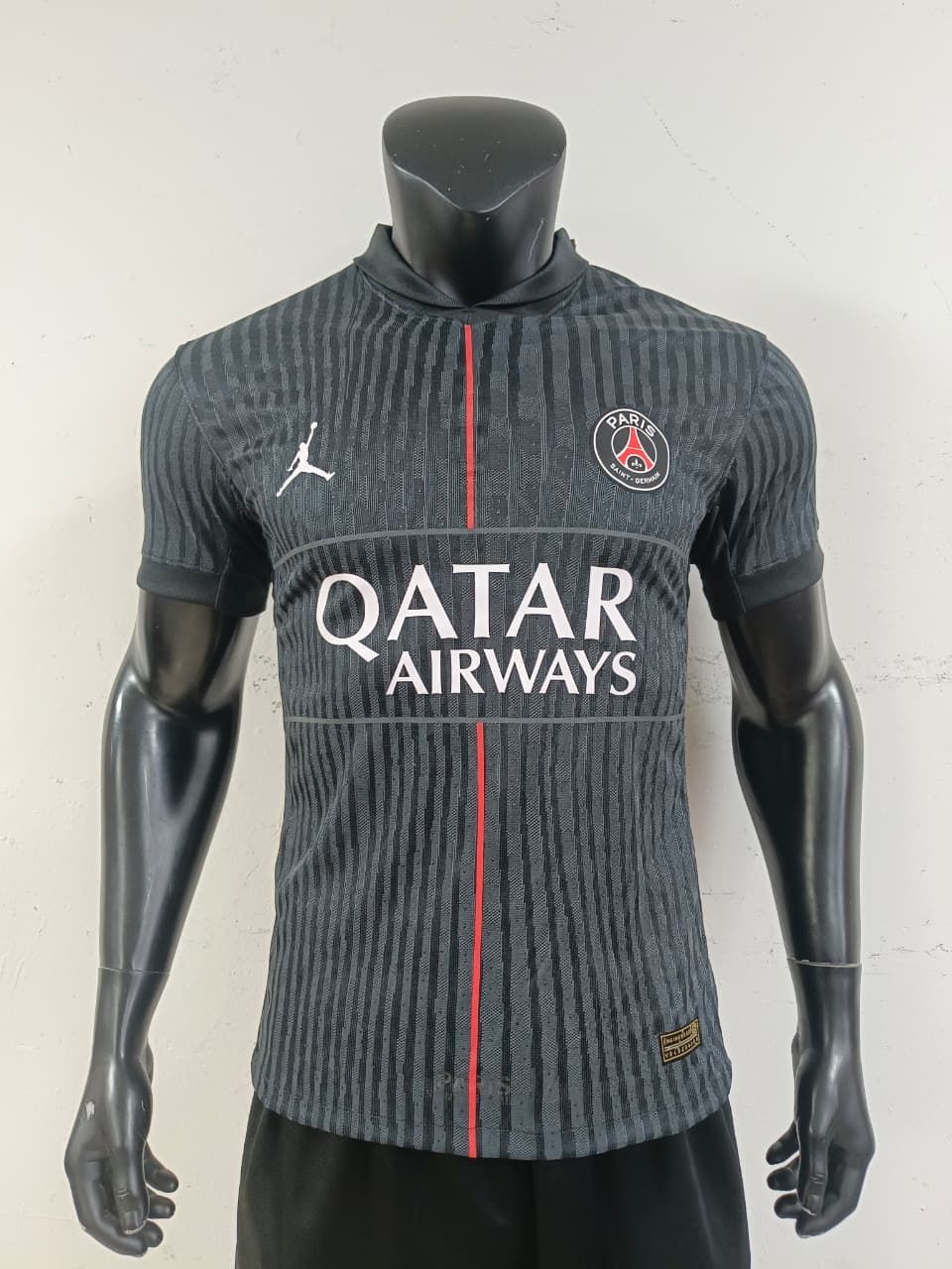 PSG 2025/26 Fourth Shirt (Black / Red)