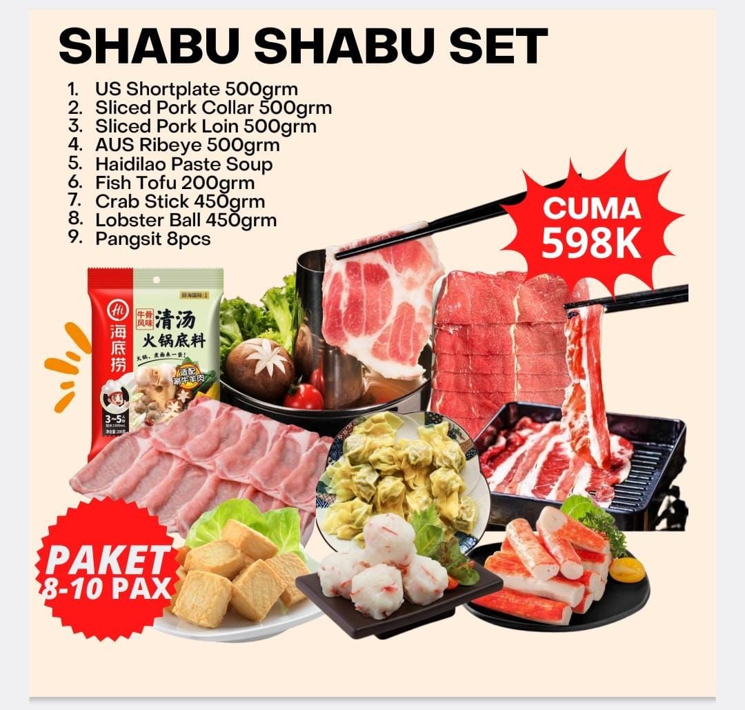 Paket Shabu-Shabu Set 8-10 Pax