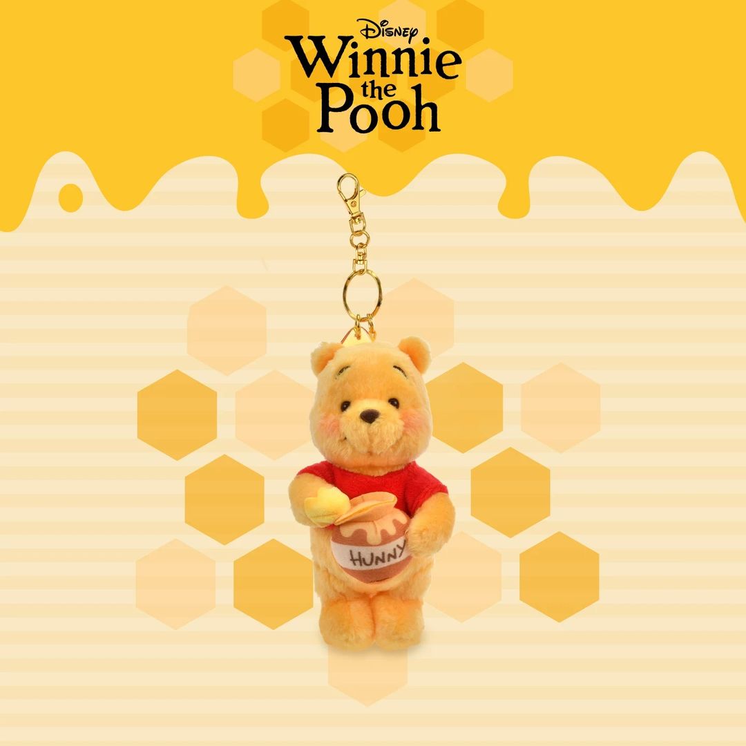 Disney Winnie the Pooh Honey Hunt Series Plush Keychain - Pooh