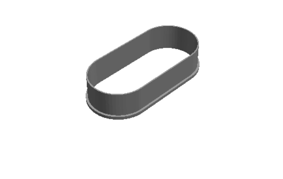 Rounded Rectangle 1 outline Cookie Cutter  