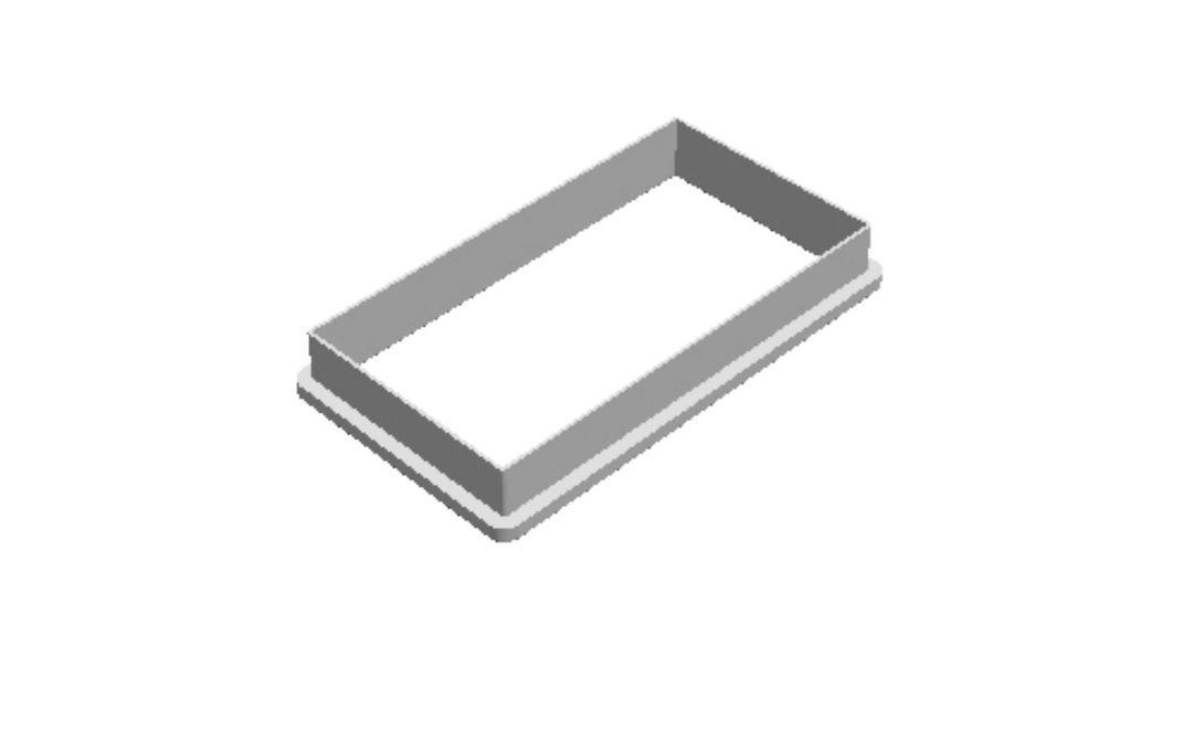Rectangle 3 outline Cookie Cutter   