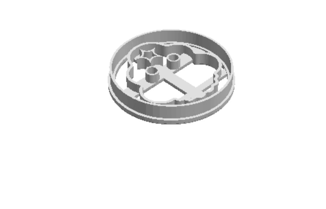 Lumpy face outline Cookie Cutter    