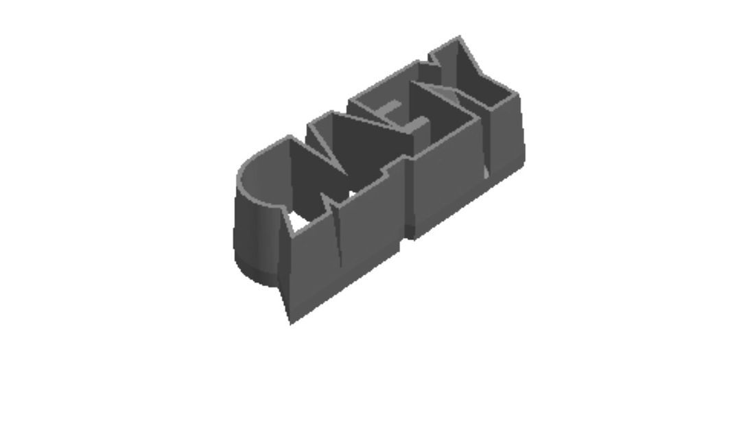 New Year 4 outline Cookie Cutter      