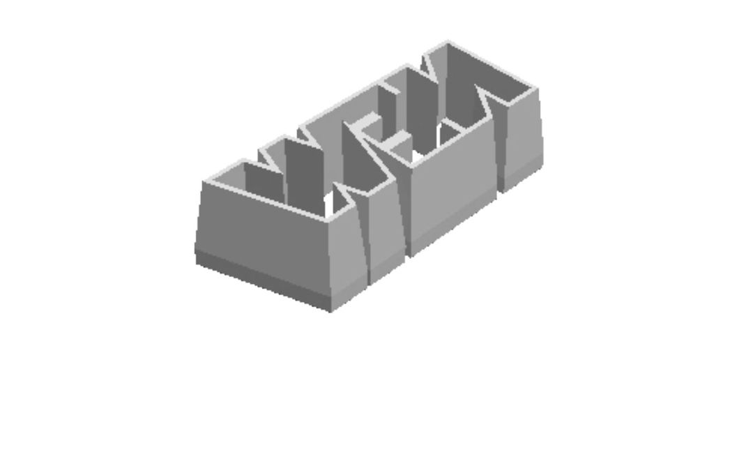 New Year 3 outline Cookie Cutter       