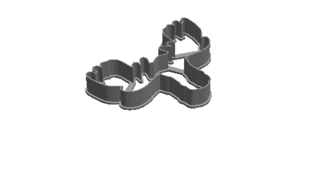 Moose Head outline Cookie Cutter      