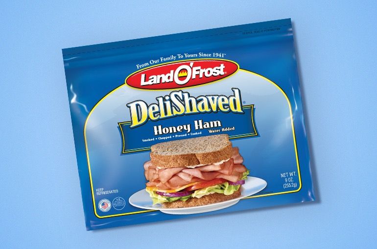 Land O Frost deli shaved honey ham