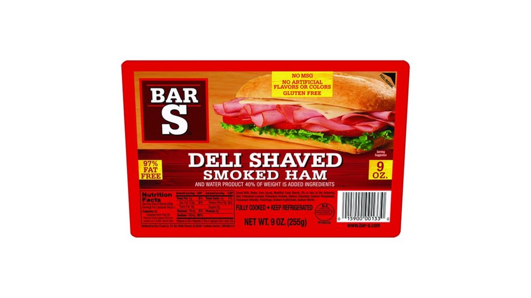 Bar-S deli shaved smoked ham