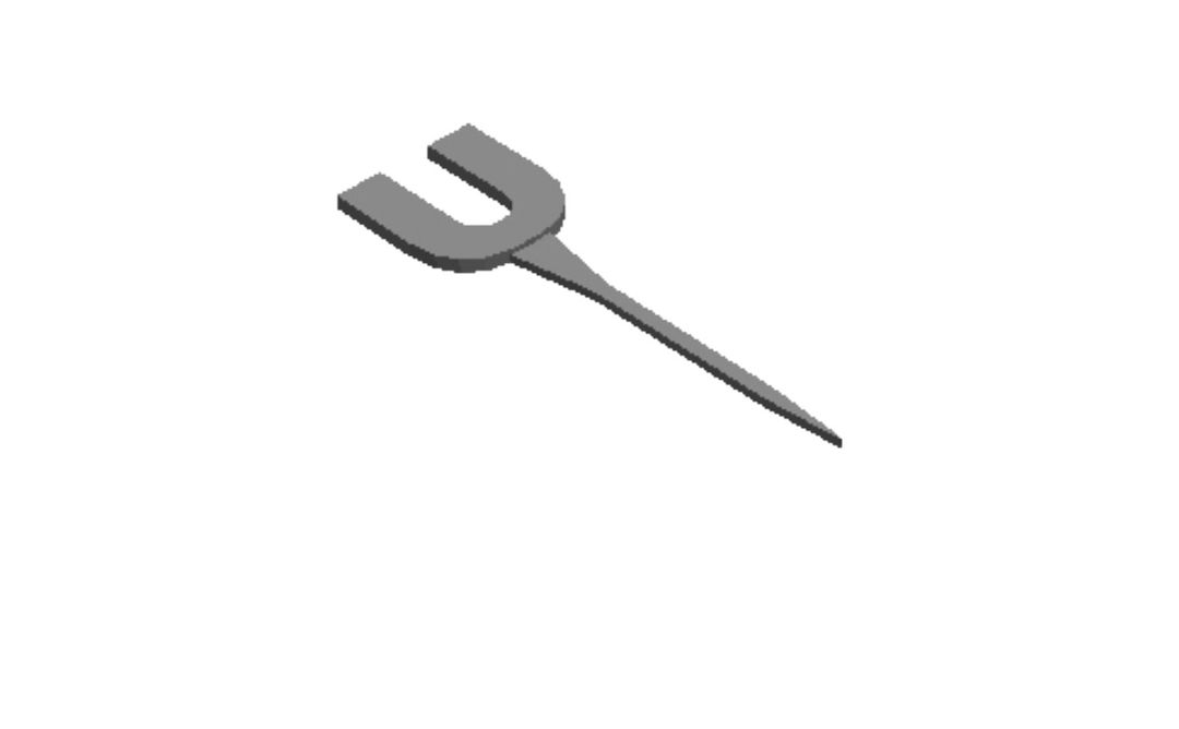 U cake topper outline Cookie Cutter         